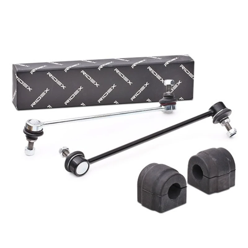 Image of RIDEX 1097S0011 Repair Kit, stabilizer suspension Front Axle Right, with coupling rod Repair Kit,stabilizer suspension (1097)