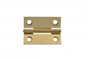 image of Wickes Butt Hinge - Brass 51mm Pack of 2