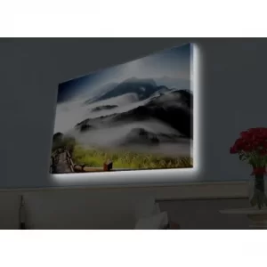 Image of 4570HDACT-080 Multicolor Decorative LED Lighted Canvas Painting