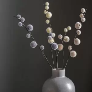 Image of Crossland Grove Pom Pom Spray (6Pk) Pale Grey 850Mm