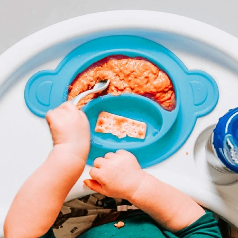 Image of Nuby Muncheez Monkey Food Mat BLU-NBY-FED30