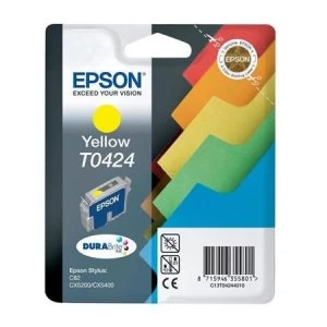 Image of Epson Files T0424 Yellow Ink Cartridge