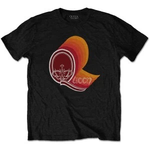 Image of Queen - Retro Logo Unisex Large T-Shirt - Black