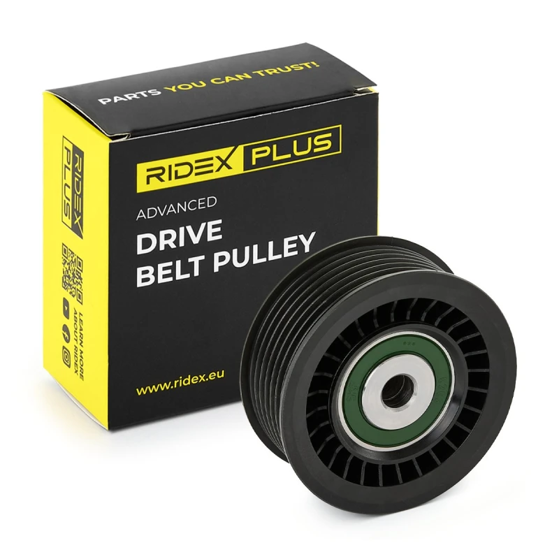 Image of RIDEX PLUS Deflection / guide pulley, V-ribbed belt RIDEX PLUS 312D0092P