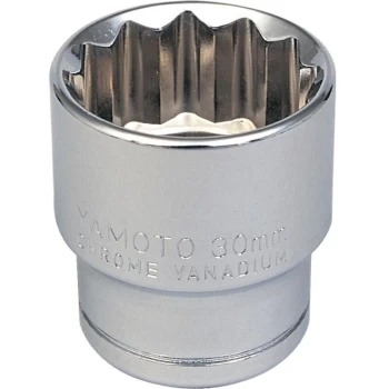 image of Yamoto - Socket Bi-hexagon 1/2' Square Drive 28MM Chrome Vanadium (12-Point)