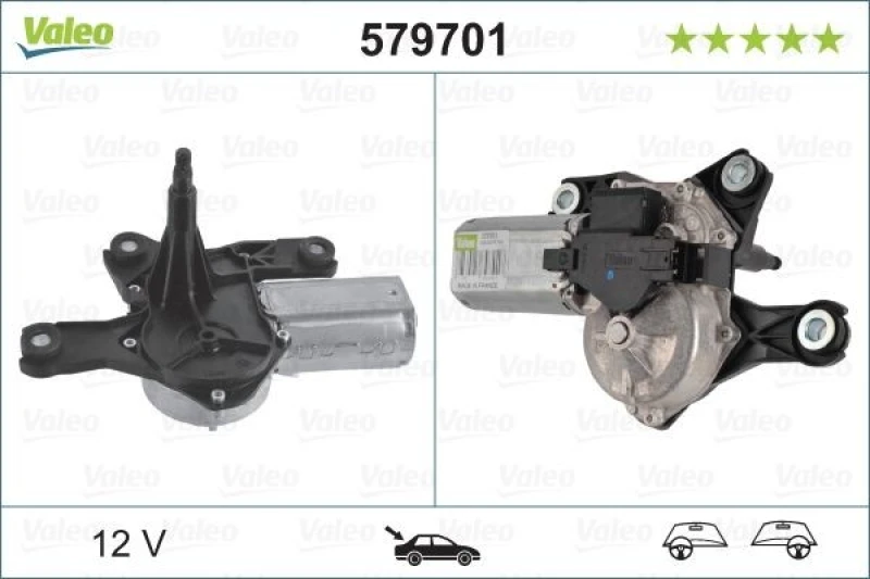 Image of Wiper motor VALEO 579701