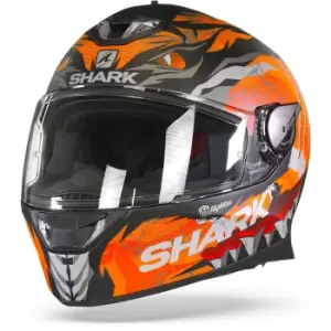 Image of Shark Skwal 2 Iker Lecuona Mat Black Orange Silver KOS L