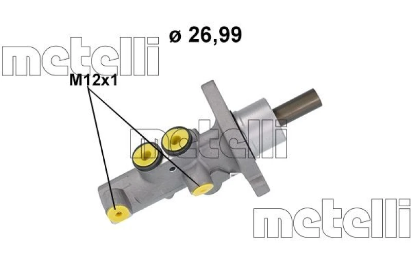 Image of METELLI Brake master cylinder METELLI 05-1218
