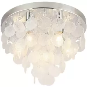 Image of Zumaline Lighting - Zumaline Pardo Ceiling Light, Chrome, 6x E14