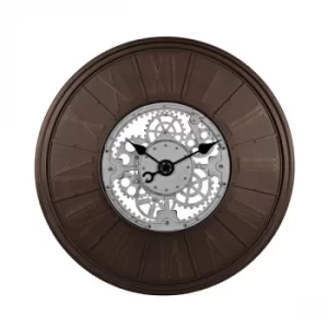Image of Hometime Wall Clock Skeletal Des Roman Sweep Movement 92cm