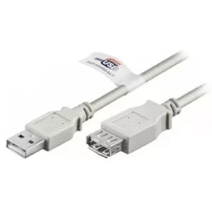 Image of Goobay USB 2.0 Hi-Speed Extension Cable - 3m