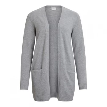 image of Vila Long Sleeve Cardigan - Light Grey