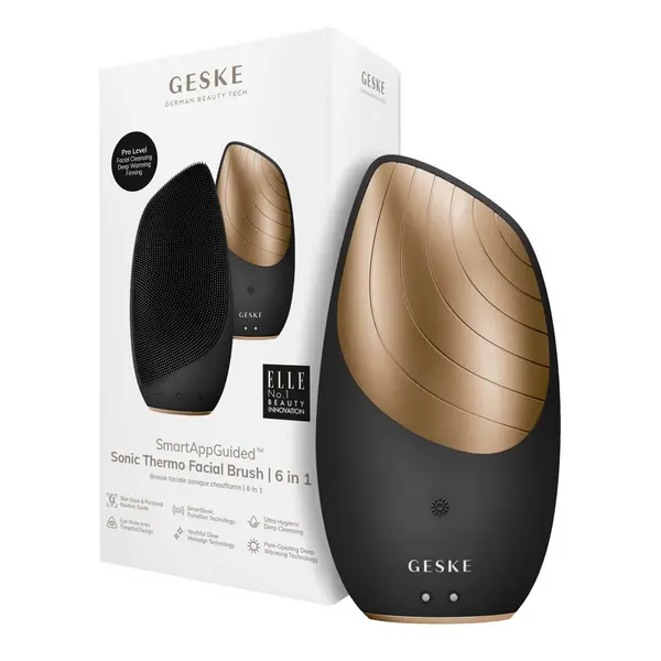 Image of GESKE Sonic Thermo Facial Brush 6 in 1 - Grey