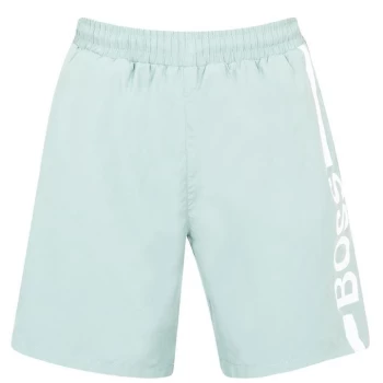 Image of Boss Dolphin Swim Shorts - Green