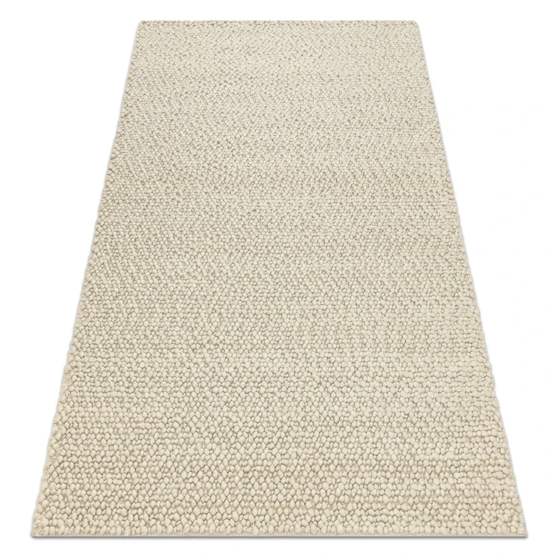 Image of RugsX Wool Carpet Tahar 99005B Cream / Grey - Hand-Woven Loop, Uniform 90X150 Cm