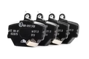 Image of ATE Brake pad set 13.0460-3979.2 Brake pads,Brake pad set, disc brake SMART,FORTWO Coupe (451),CITY-COUPE (450),FORTWO Cabrio (451),CABRIO (450)