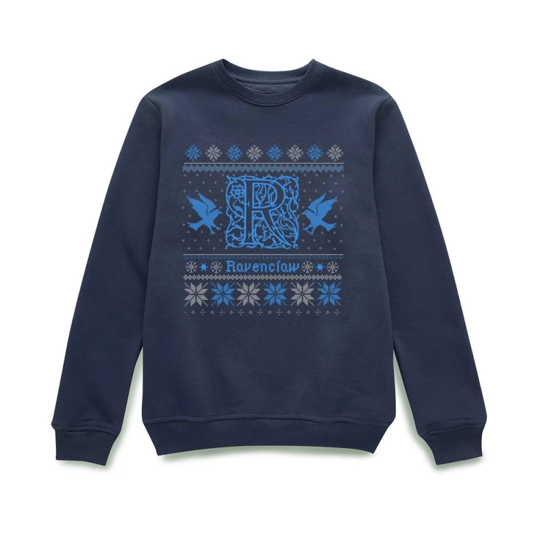 Image of Harry Potter Ravenclaw Christmas Christmas Jumper - Navy - S