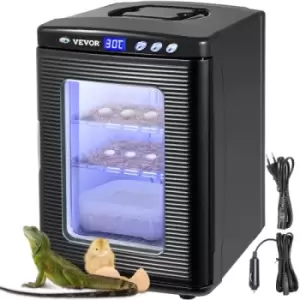Image of VEVOR Reptile Egg Incubator and Hatcher 25L Black Reptile Egg Incubator 5-60°C Scientific Hatcher Heating Bright LED Digital Display for Small Animals