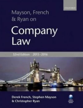 Image of Mayson French and Ryan on Company Law by Derek French Paperback