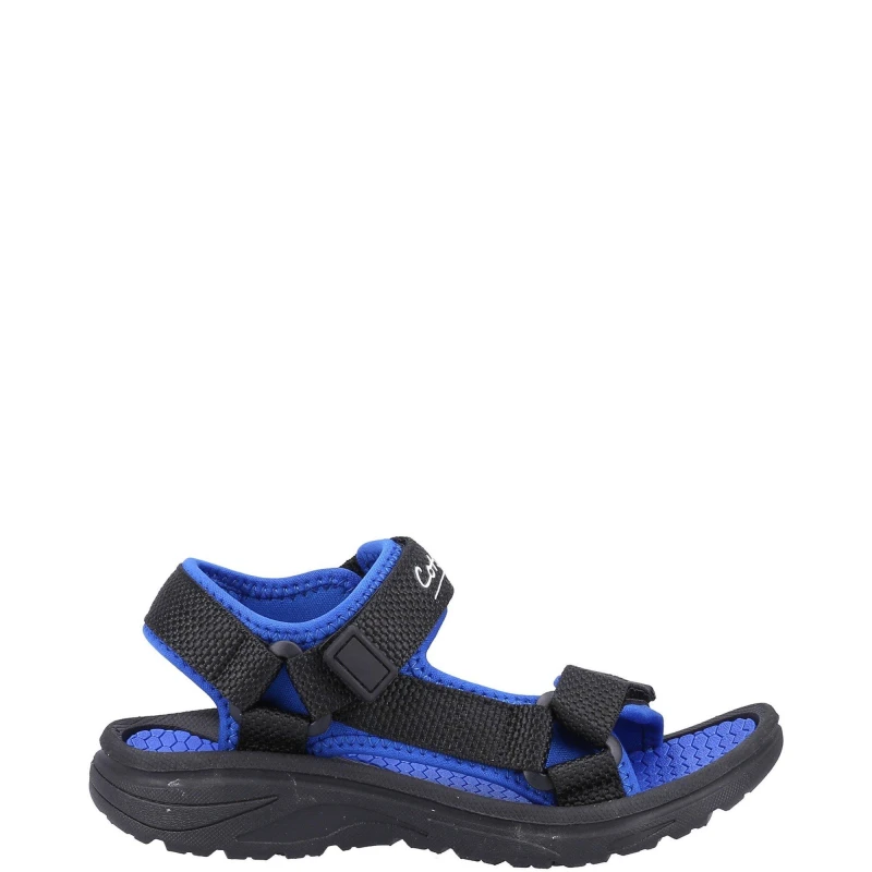 Image of Cotswold Boys Bodiam Recycled Summer Walking Sandals UK Size 10.5 (EU 29) Black/Navy COT788-BLKNAV-10.5