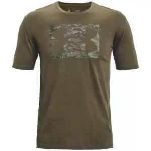 Image of Under Armour Abc Camo Boxed Logo Ss - Green