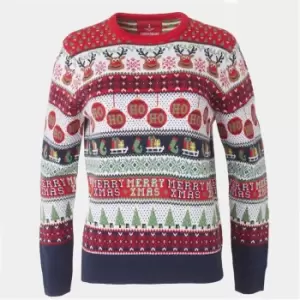 Image of I Saw It First Family Ladies Christmas Jumper - Red