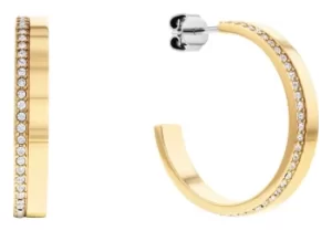 Image of Calvin Klein 35000164 Gold Stainless Steel Half Hoop Jewellery