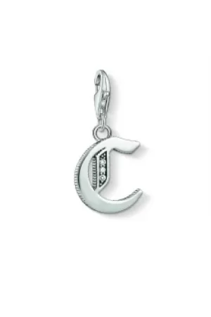 Image of Ladies Thomas Sabo Sterling Silver Charm Club Letter C Charm 1583-643-21