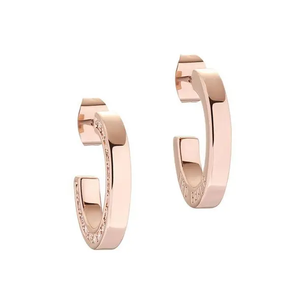 Image of Ted Baker SENATTA Crystal Hoop Earrings For Her One Size Pink 71895206000