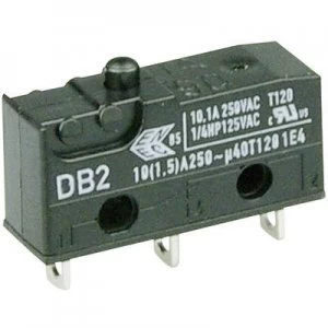 image of Cherry Switches Microswitch DB2C A1AA 250 V AC 10 A 1 x OnOn momentary