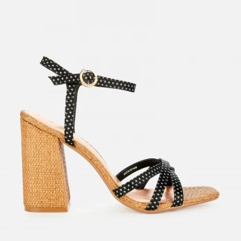 Image of Ted Baker Womens Kasira Block Heeled Sandals - Black - UK 6