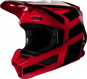 Image of Fox V2 Hayl Youth Motocross Helmet, red Size M red, Size M