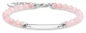 Image of Thomas Sabo A2042-637-9-L19V Sterling Silver Bar and Rose Jewellery