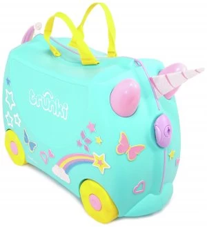 Image of Trunki Una KR4L3 Unicorn Turquoise Suitcase