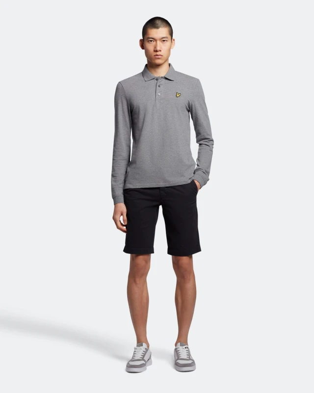 Image of Lyle & Scott Mens Chino Shorts in Jet Black