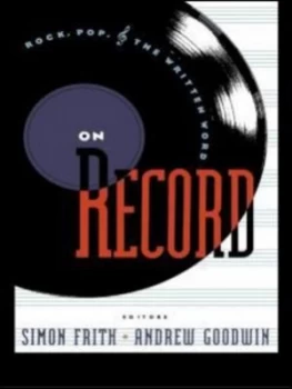 Image of On Record by Simon Frith Paperback