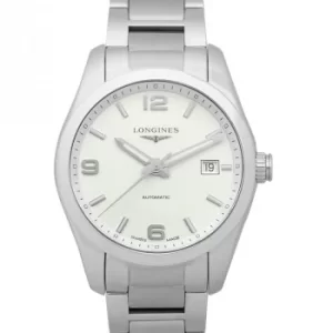 image of Conquest Classic Silver Dial Stainless Steel Watch 40mm