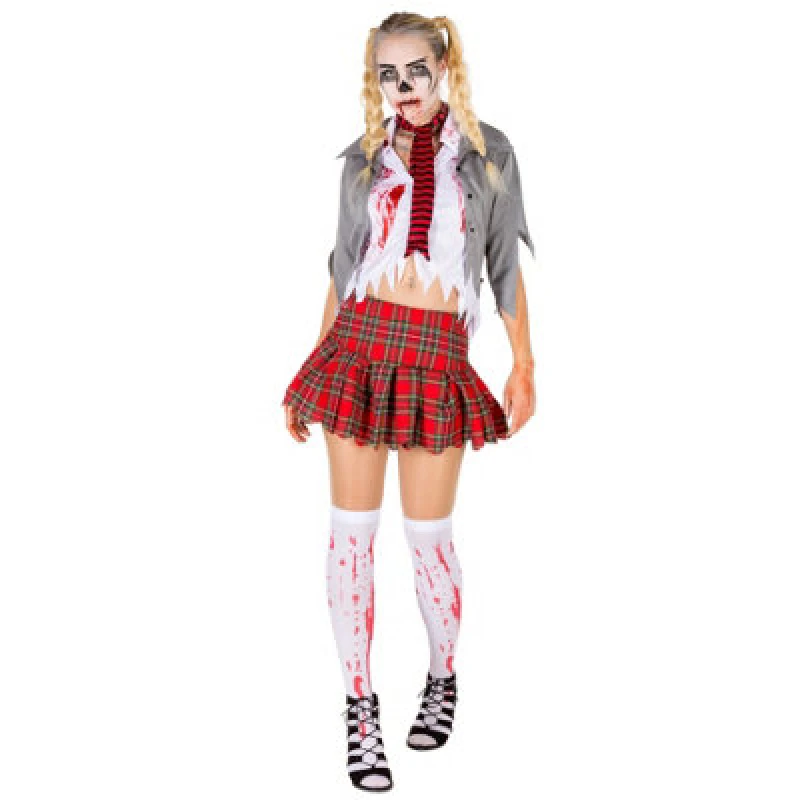 Image of Tectake Womens Zombie Costume 300125 - Red S