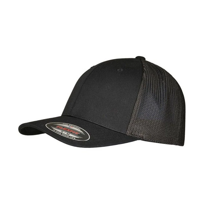 Image of Flexfit Flexfit Men Mesh Trucker Cap in Black One Size Male 5063300917633