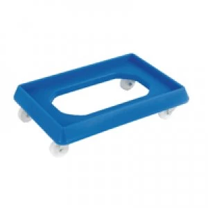 image of Slingsby VFM Blue Plastic Dolly For 600x400mm Containers 382990