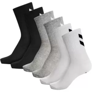 image of Hummel Chevron 6 Pack of Crew Socks - Multi