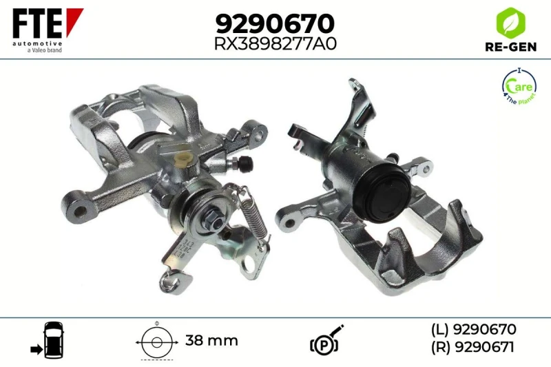 Image of Brake caliper FTE 9290670