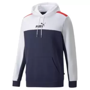 image of Puma Essential Block Hoodie Mens - Blue