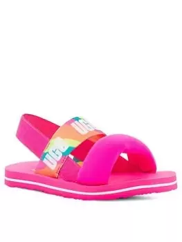 Image of UGG Zuma Sling Toddler Sandal, Pink, Size 8 Younger