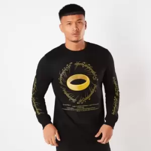 Image of Lord Of The Rings The One Ring Sweatshirt - Black - M - Black