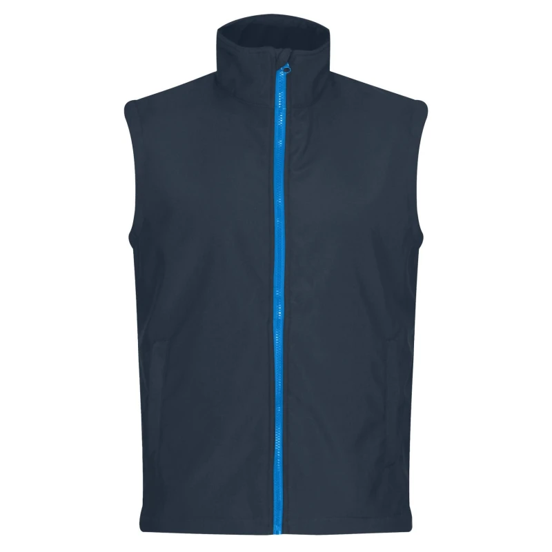 Image of Regatta Professional Mens Plain Baby Blue Gilet in Dark Navy Size: Small Dark Navy Male S