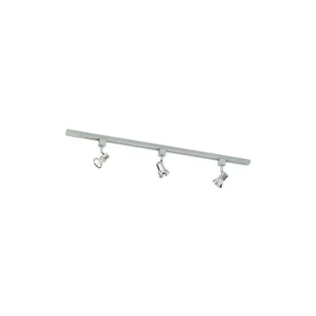 Image of Mains - 3 Light Voltage Track Pack Satin Steel, GU10 - Firstlight