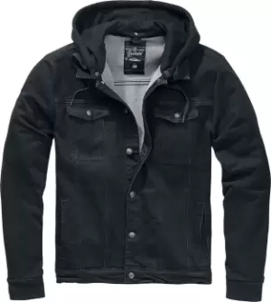 Image of Brandit Cradock Denim Hooded Vest Hooded zip black