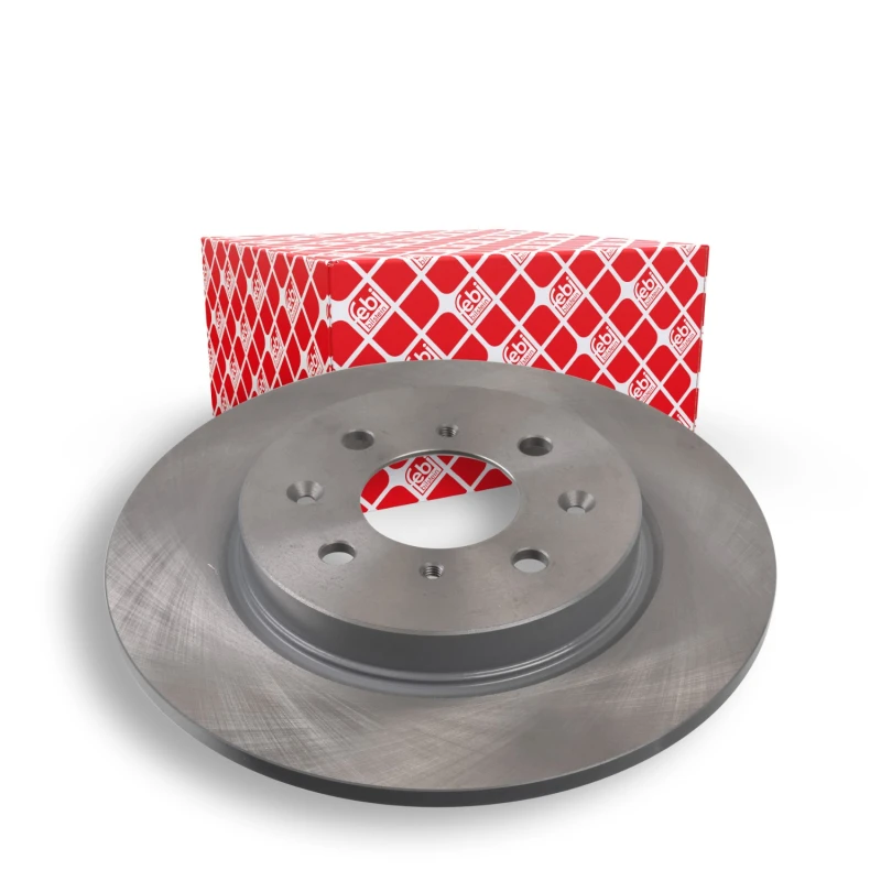 Image of FEBI BILSTEIN 108610 Brake disc Rear Axle, Solid, Coated Brake Disc (82)