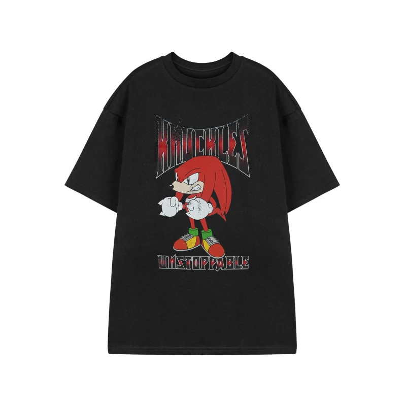 Image of Sonic the Hedgehog Sonic the Hedgehog Men Short Sleeved T-Shirt in Black Size: Small Black S Male 5063203918072